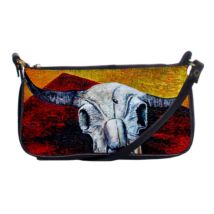 Skull 2 Shoulder Clutch Bag