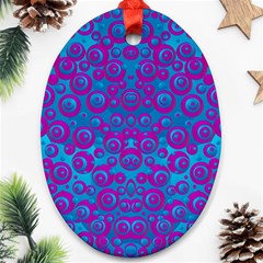 The Eyes Of Freedom In Polka Dot Ornament (oval) by pepitasart