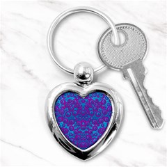 The Eyes Of Freedom In Polka Dot Key Chains (heart)  by pepitasart