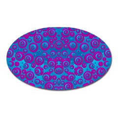 The Eyes Of Freedom In Polka Dot Oval Magnet by pepitasart