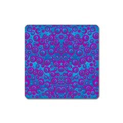 The Eyes Of Freedom In Polka Dot Square Magnet by pepitasart