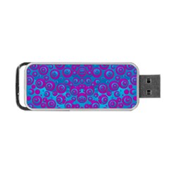 The Eyes Of Freedom In Polka Dot Portable Usb Flash (one Side) by pepitasart