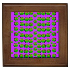 The Happy Eyes Of Freedom In Polka Dot Cartoon Pop Art Framed Tiles by pepitasart