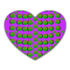 The Happy Eyes Of Freedom In Polka Dot Cartoon Pop Art Heart Mousepads by pepitasart