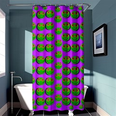 The Happy Eyes Of Freedom In Polka Dot Cartoon Pop Art Shower Curtain 36  X 72  (stall)  by pepitasart