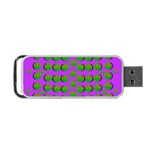 The Happy Eyes Of Freedom In Polka Dot Cartoon Pop Art Portable USB Flash (One Side) Front