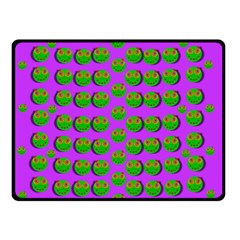 The Happy Eyes Of Freedom In Polka Dot Cartoon Pop Art Double Sided Fleece Blanket (small)  by pepitasart