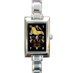 Angry Skull Monster Poster Rectangle Italian Charm Watch by dflcprints