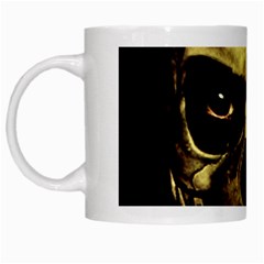 Angry Skull Monster Poster White Mugs by dflcprints