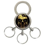 Angry Skull Monster Poster 3-Ring Key Chains Front