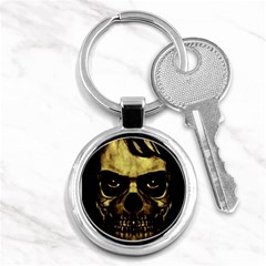 Angry Skull Monster Poster Key Chains (round)  by dflcprints