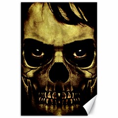 Angry Skull Monster Poster Canvas 24  X 36  by dflcprints