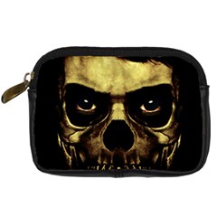 Angry Skull Monster Poster Digital Camera Leather Case by dflcprints