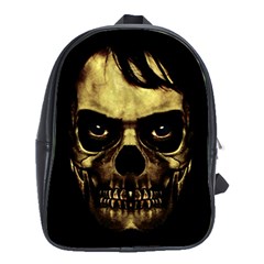 Angry Skull Monster Poster School Bag (large) by dflcprints