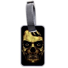 Angry Skull Monster Poster Luggage Tags (two Sides) by dflcprints