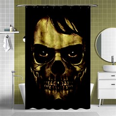 Angry Skull Monster Poster Shower Curtain 48  X 72  (small)  by dflcprints