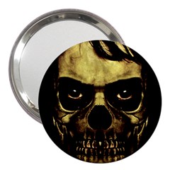 Angry Skull Monster Poster 3  Handbag Mirrors by dflcprints