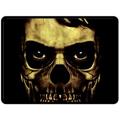 Angry Skull Monster Poster Double Sided Fleece Blanket (large)  by dflcprints