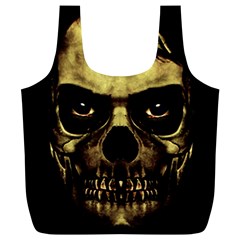 Angry Skull Monster Poster Full Print Recycle Bag (xl) by dflcprints