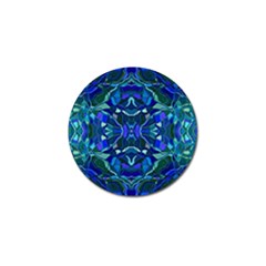 Abstract #8   I   Aqua Blues 6000 Golf Ball Marker (10 Pack) by KesaliSkyeArt