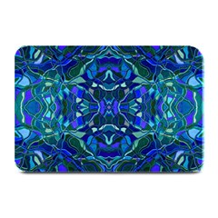 Abstract #8   I   Aqua Blues 6000 Plate Mats by KesaliSkyeArt