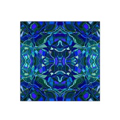 Abstract #8   I   Aqua Blues 6000 Satin Bandana Scarf