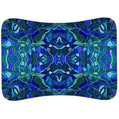 Abstract #8   I   Aqua Blues 6000 Velour Seat Head Rest Cushion