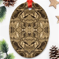 Abstract #8   I   Antiqued 6000 Ornament (oval)