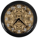 Abstract #8   I   Antiqued 6000 Wall Clock (Black) Front