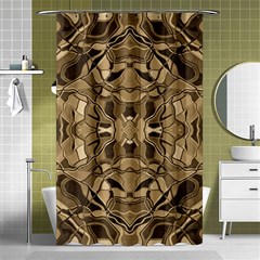 Abstract #8   I   Antiqued 6000 Shower Curtain 48  X 72  (small)  by KesaliSkyeArt