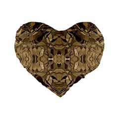 Abstract #8   I   Antiqued 6000 Standard 16  Premium Heart Shape Cushions by KesaliSkyeArt