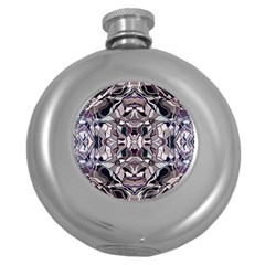 Abstract #8   I   Aquatic 6000 Round Hip Flask (5 Oz) by KesaliSkyeArt