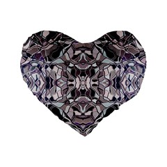 Abstract #8   I   Aquatic 6000 Standard 16  Premium Heart Shape Cushions by KesaliSkyeArt