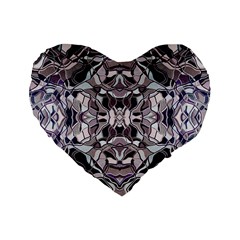 Abstract #8   I   Aquatic 6000 Standard 16  Premium Flano Heart Shape Cushions by KesaliSkyeArt