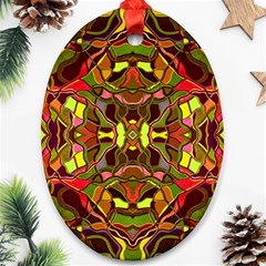 Abstract #8   I   Autumn 6000 Ornament (oval)