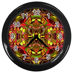 Abstract #8   I   Autumn 6000 Wall Clock (black)