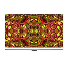 Abstract #8   I   Autumn 6000 Business Card Holder by KesaliSkyeArt