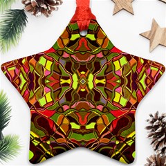 Abstract #8   I   Autumn 6000 Star Ornament (two Sides)