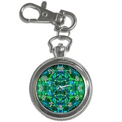 Abstract #8   I   Blues & Greens 6000 Key Chain Watches by KesaliSkyeArt