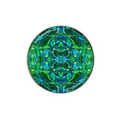 Abstract #8   I   Blues & Greens 6000 Hat Clip Ball Marker (10 Pack) by KesaliSkyeArt