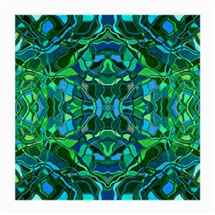 Abstract #8   I   Blues & Greens 6000 Medium Glasses Cloth (2-side) by KesaliSkyeArt