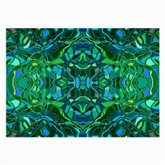 Abstract #8   I   Blues & Greens 6000 Large Glasses Cloth