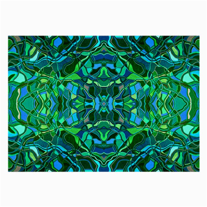 Abstract #8   I   Blues & Greens 6000 Large Glasses Cloth