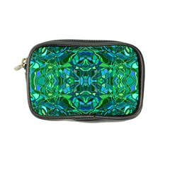 Abstract #8   I   Blues & Greens 6000 Coin Purse by KesaliSkyeArt