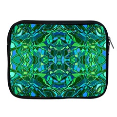 Abstract #8   I   Blues & Greens 6000 Apple Ipad 2/3/4 Zipper Cases by KesaliSkyeArt