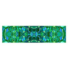 Abstract #8   I   Blues & Greens 6000 Satin Scarf (oblong) by KesaliSkyeArt