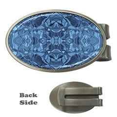 Abstract #8   I   Blues 6000 Money Clips (oval) 