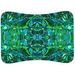 Abstract #8   I   Blues & Greens 6000 Velour Seat Head Rest Cushion