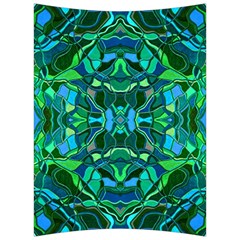 Abstract #8   I   Blues & Greens 6000 Back Support Cushion by KesaliSkyeArt