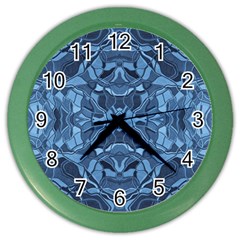 Abstract #8   I   Blues 6000 Color Wall Clock